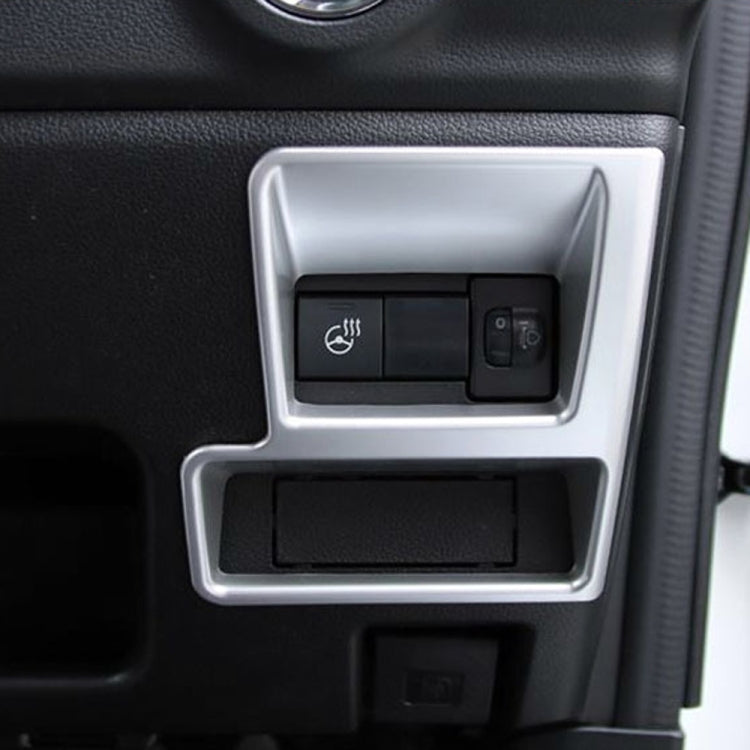 For 2024 Suzuki Spacia Custom MK04 Series Right-hand Drive Headlight Button Modification Frame(Black) by buy2fix