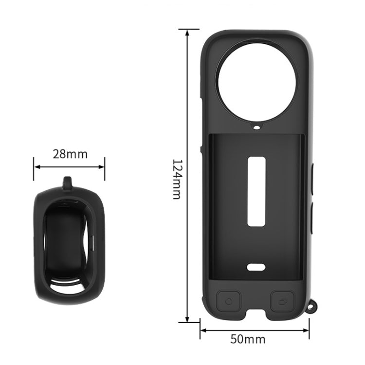 For Insta360 X4 CYNOVA OX4-JST-CY Body Silicone Case(Black) by CYNOVA