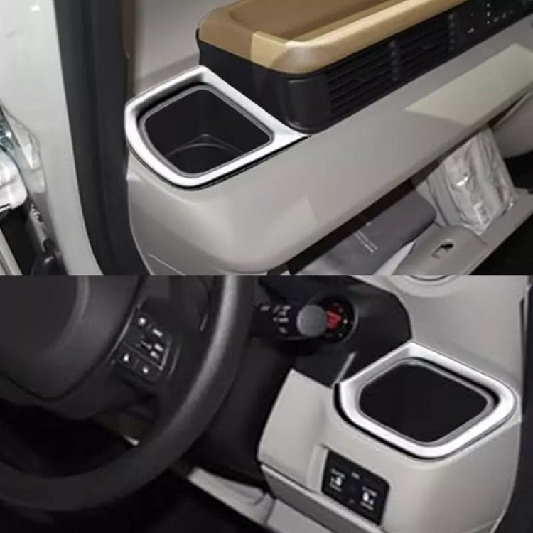 For Honda 2023 N-box JF5/JF6 Right-hand Drive Cup Holder Decorative Frame Patch(Carbon Fiber) by buy2fix