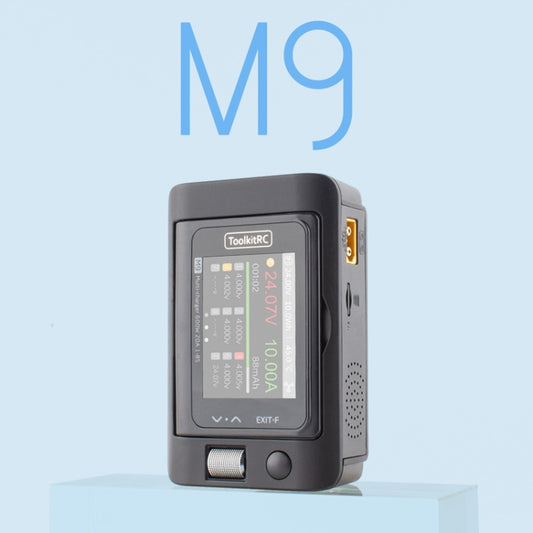 ToolkitRC M9 600W Airplane Li-Po Battery Balance Charger With Voice Function(Black) by ToolkitRC