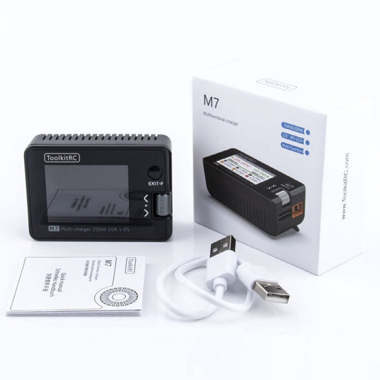 ToolkitRC M7 Boat Model Aviation Li-Po Battery Balance Charger(Black) by ToolkitRC