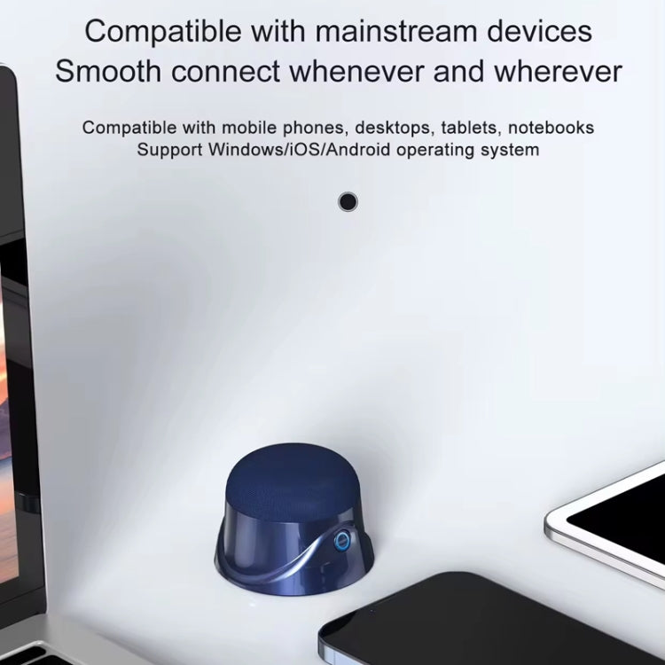 Magnetic Wireless Bluetooth Speaker Subwoofer Mini Portable TWS Mobile Phone Speaker(Black) - Mini Speaker by buy2fix | Online Shopping UK | buy2fix