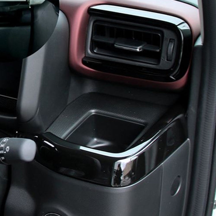 For 2024 Suzuki Spacia Custom Right-hand Drive Dashboard Center Control Strip Sticker(Black) by buy2fix