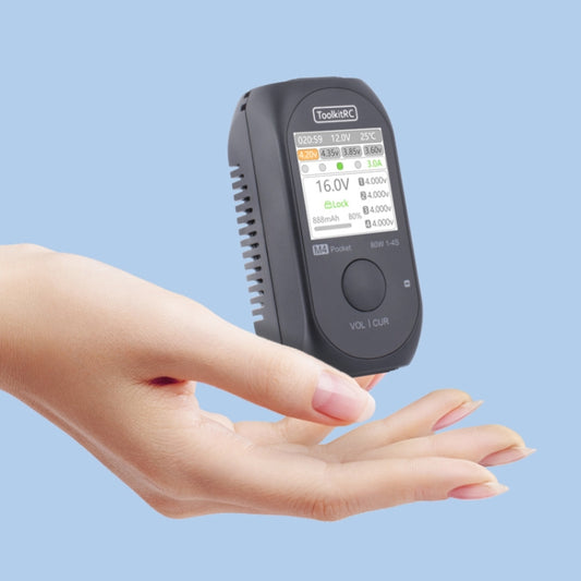 ToolkitRC M4Pocket Modeling LiPo Battery Balance Pocket Charger(Black) by ToolkitRC