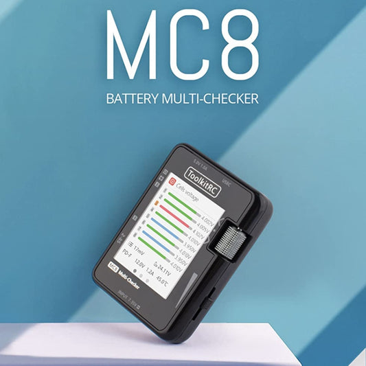 ToolkitRC MC8 Multifunctional Electrical Display Power Detection Signal PD Charger(Black) by ToolkitRC