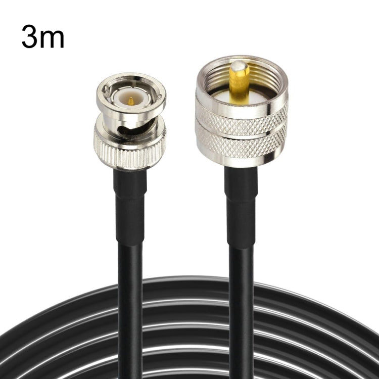 3m BNC Male To UHF Male RG58 Adapter Cable - Cable by buy2fix | Online Shopping UK | buy2fix