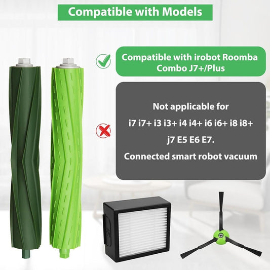 For iRobot Roomba Combo J7+ Robot Vacuum And Mop Accessories 1set Main Brush by buy2fix