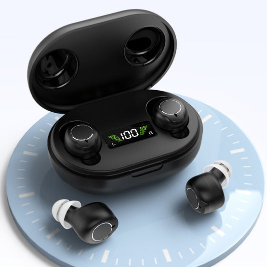 1pair Rechargeable Semi-In-Ear Hearing Aid Elderly Sound Amplifier(Black) - Hearing Aids by buy2fix | Online Shopping UK | buy2fix