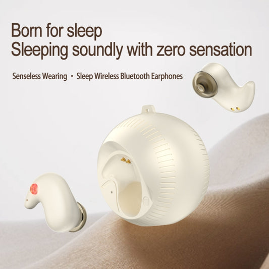 In-Ear Small Coconut Ball Stereo Bluetooth Earphones With Charging Compartment(White) by buy2fix