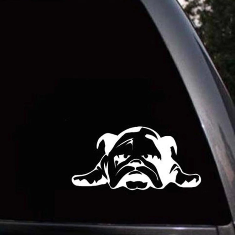 2pcs British Tired Puppy Car Decorative Sticker(Black) by buy2fix