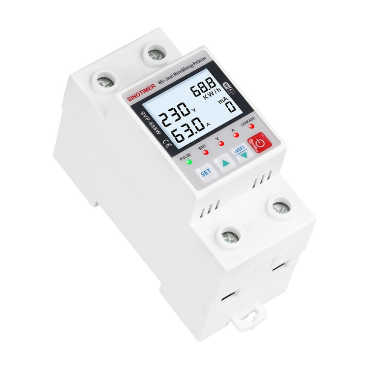 SINOTIMER SVP-688W-L TUYA APP WiFi Smart Circuit Breaker Over Under Voltage Protector - Other Tester Tool by SINOTIMER | Online Shopping UK | buy2fix