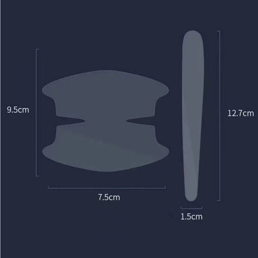 Car Door Handle Anti-scratch Protection Transparent Stickers Anti-collision Strips, Specifications: 4pcs Handle by buy2fix