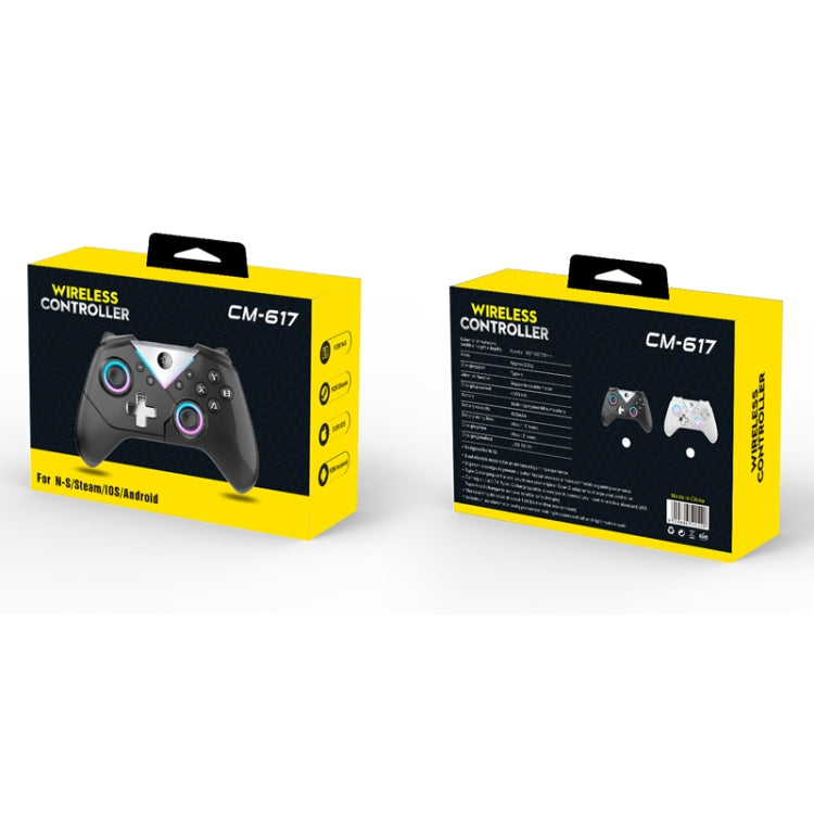 CM-617 Wireless Bluetooth Game Controller for Switch / Android / IOS / PC / Smart TV(Colorful White) - Gamepads by buy2fix | Online Shopping UK | buy2fix