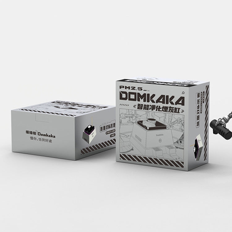 Domkaka TS-20 With Light Model Electronic Ashtray Air Purifier(Silver) by Domkaka