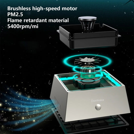 Domkaka TS-20 With Light Model Electronic Ashtray Air Purifier(Black) by Domkaka