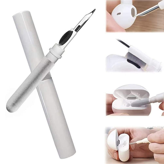 5pcs SM-116 3-in-1 Multifunctional Bluetooth Earphone Cleaning Pen Keyboard Cleaning Brush Set(White) by buy2fix