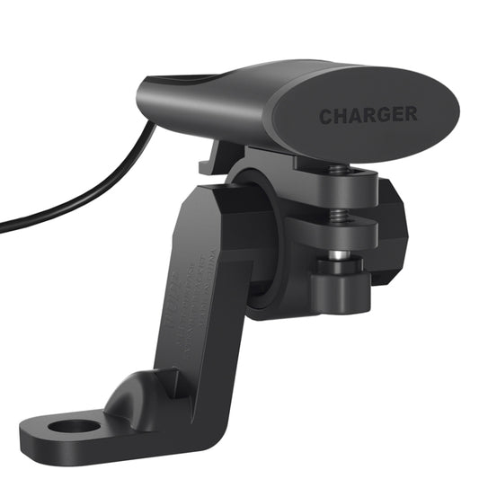Motorcycle PD+USB Fast Charging Mobile Phone Charger Rearview Mirror Extension Bracket by buy2fix
