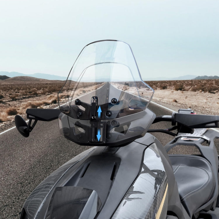 For Can-Am Ryker 600/Ryker 900 Adjustable Front Windshield(Transparent) by buy2fix