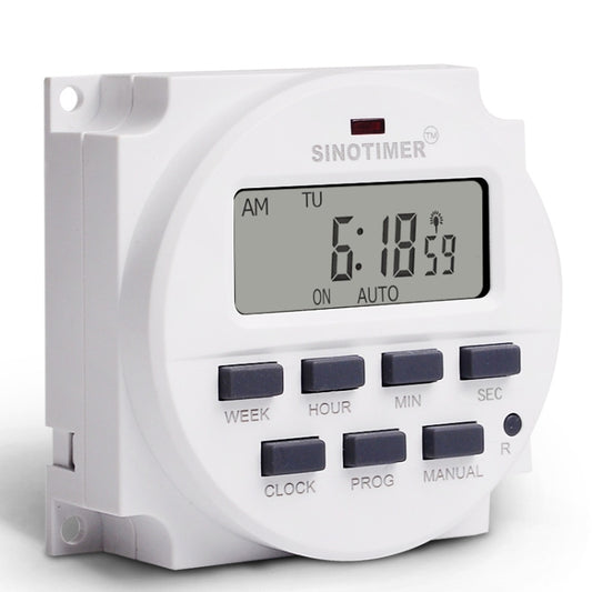 SINOTIMER TM618SH 1 Second Interval Digital LCD Timer Switch Programmable Time Relay 5V by SINOTIMER