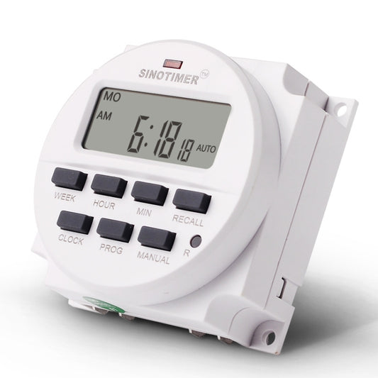 SINOTIMER TM618N-1 110V 7 Days Weekly Programmable Digital Electronic Timer Switch by SINOTIMER