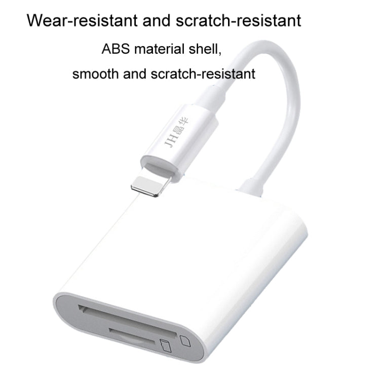 JINGHUA Mobile Phone Card Reader Converter Memory Card Reader, Model: Lighning With Cable TF+SD - by JINGHUA | Online Shopping UK | buy2fix