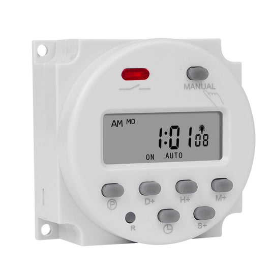 SINOTIMER CN101S-110V 1 Second Interval Digital LCD Timer Switch 7 Days Weekly Programmable Time Relay by SINOTIMER