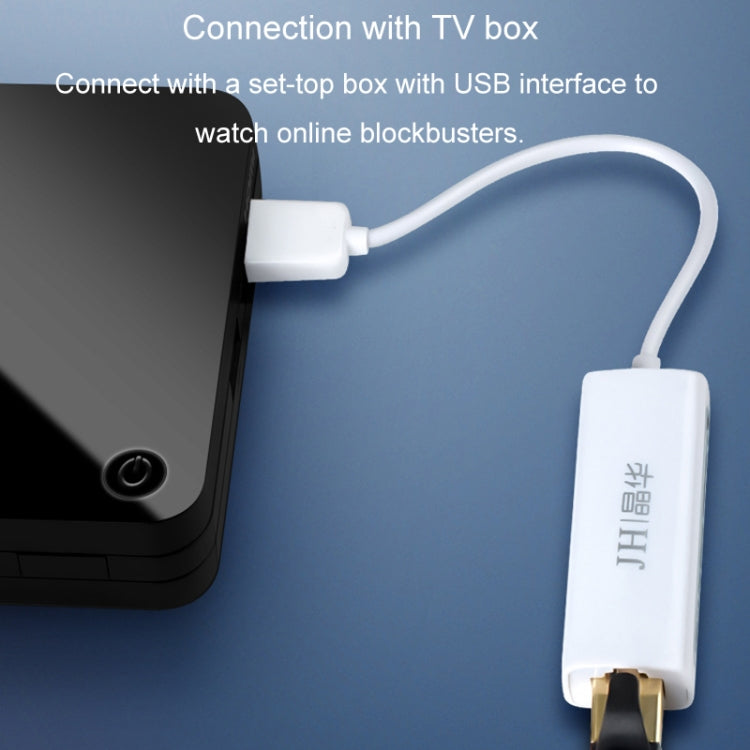 JINGHUA Z310 USB2.0 To RJ45 100Mbps Network Card Network Interface Box Laptop Network Card Free Driver(Black) by JINGHUA