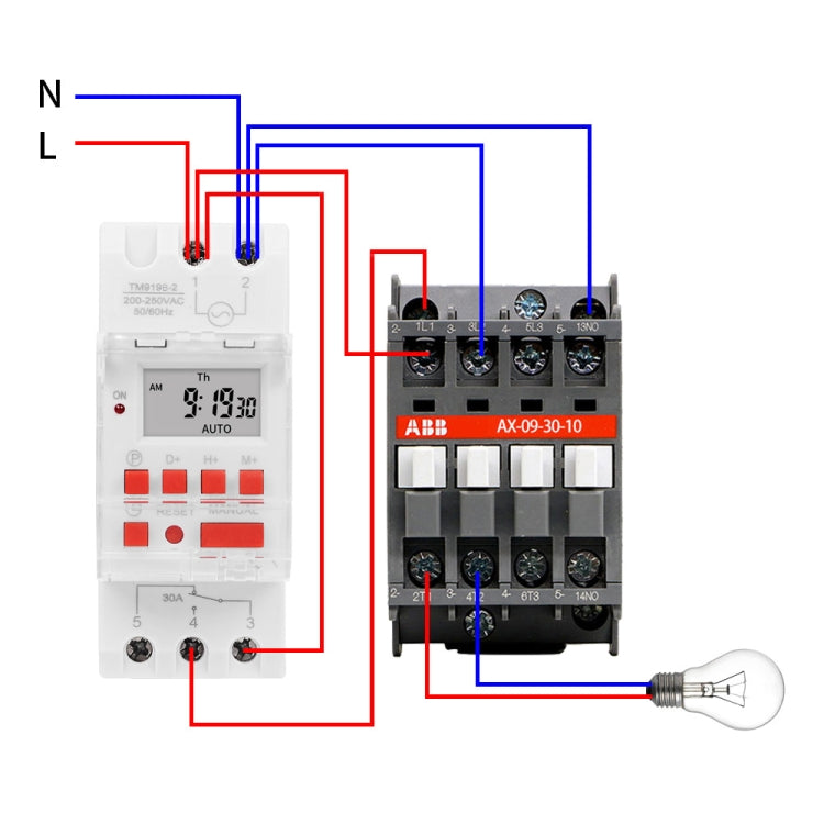 SINOTIMER TM919BK 85-265V AC 30A Programmable Digital Timer Switch Automatic Cycle Timing Controller by SINOTIMER