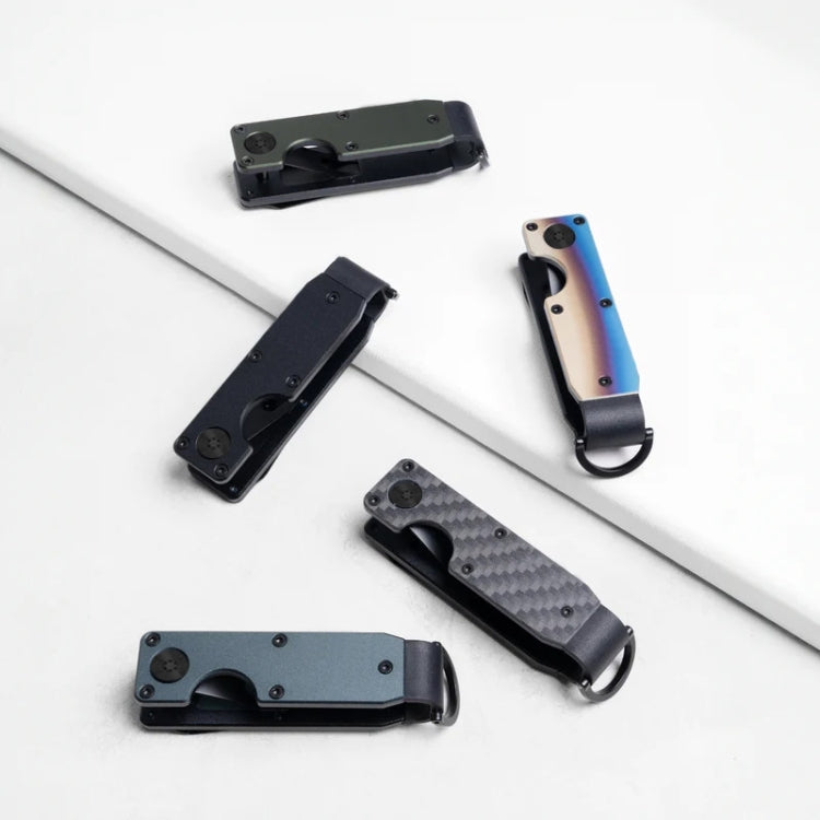 Compact Key Organizer Metal Key Chain Can Hold 2-6 Keys Black by buy2fix