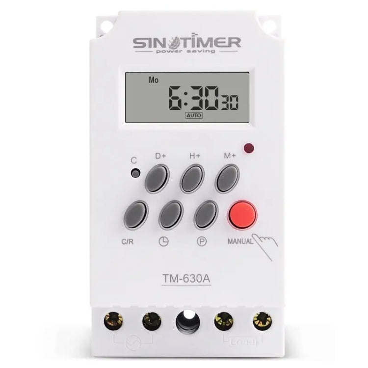 SINOTIMER TM630A-4 12V DC Timer Switch Din Rail Digital Weekly Programmable Time Relay - Switch by SINOTIMER | Online Shopping UK | buy2fix