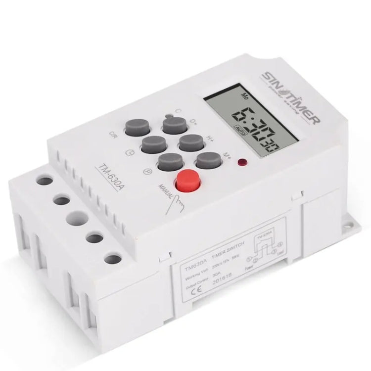 SINOTIMER TM630A-4 12V DC Timer Switch Din Rail Digital Weekly Programmable Time Relay - Switch by SINOTIMER | Online Shopping UK | buy2fix