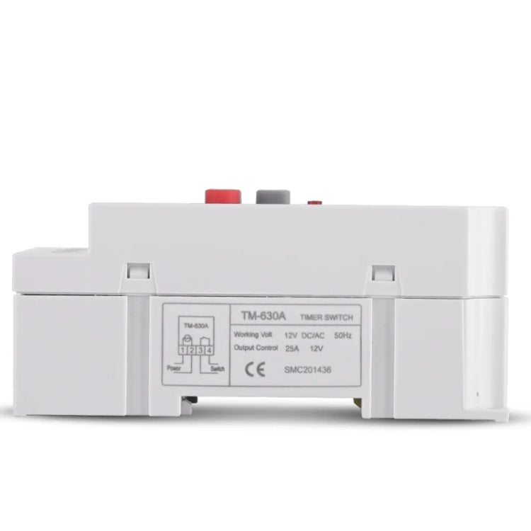 SINOTIMER TM630A-4 12V DC Timer Switch Din Rail Digital Weekly Programmable Time Relay - Switch by SINOTIMER | Online Shopping UK | buy2fix