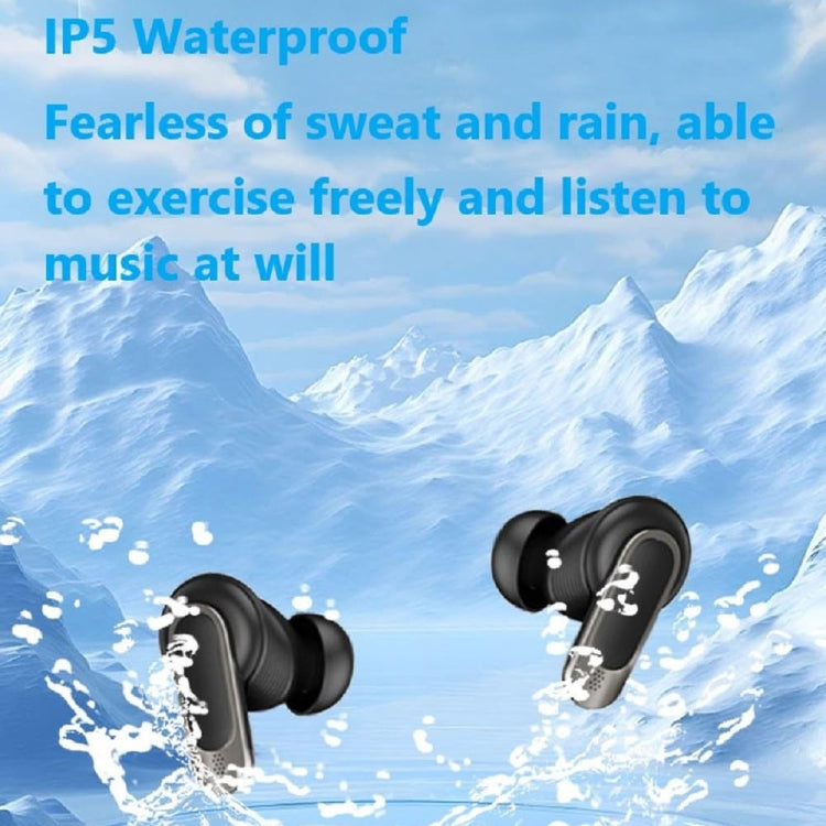 V8 Smart Color Screen Touch ANC Active Noise Reduction Wireless Bluetooth Earphones(Black) - TWS Earphone by buy2fix | Online Shopping UK | buy2fix