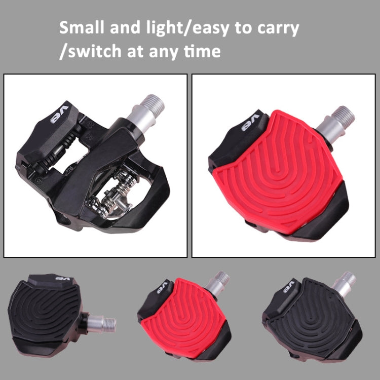 For Peloton Venzo Spinning Bike Locking Pedal To Flat Pedal Conversion Plate(Black) - Pedals by buy2fix | Online Shopping UK | buy2fix