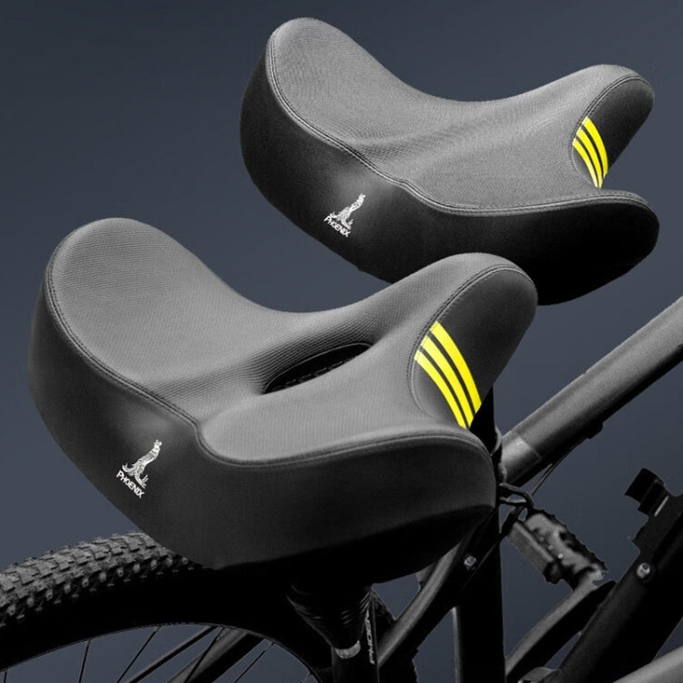 Phoenix 3D Bicycle Enlarged Thickened Soft Seat Cushion Conical Double Spring - Bicycle Saddle by Phoenix | Online Shopping UK | buy2fix