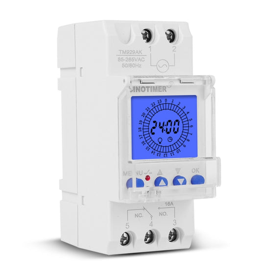 SINOTIMER TM929AKL 85-265V 16A 24hrs Digital Analogue Din Module Time Switch With Backlight by SINOTIMER