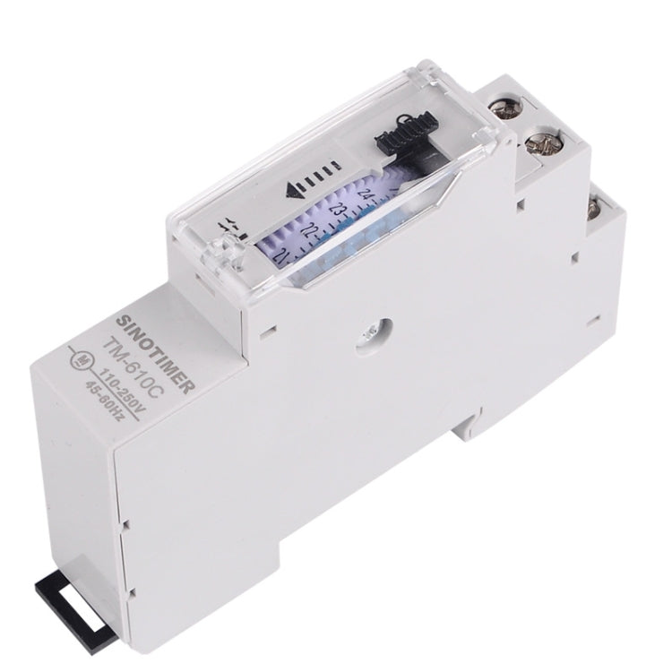 SINOTIMER TM610C 110-250V 16A Quartz Mechanical Timer 24 Hours Programmable Din Rail Relay - Switch by SINOTIMER | Online Shopping UK | buy2fix
