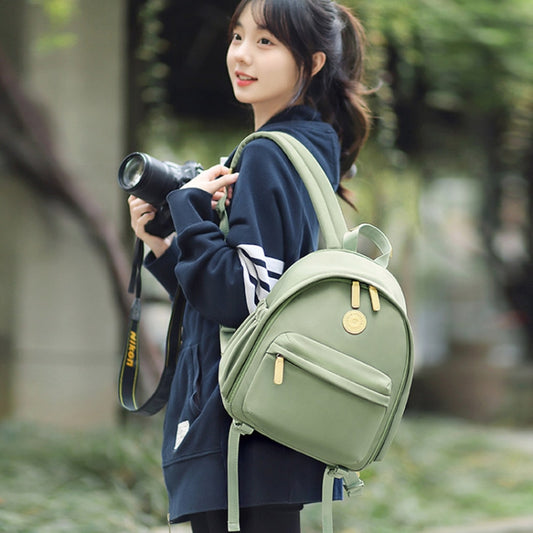 Cwatcun D125 Small Shoulder Camera Bag Casual Commuter DSLR Backpack(Green) by Cwatcun