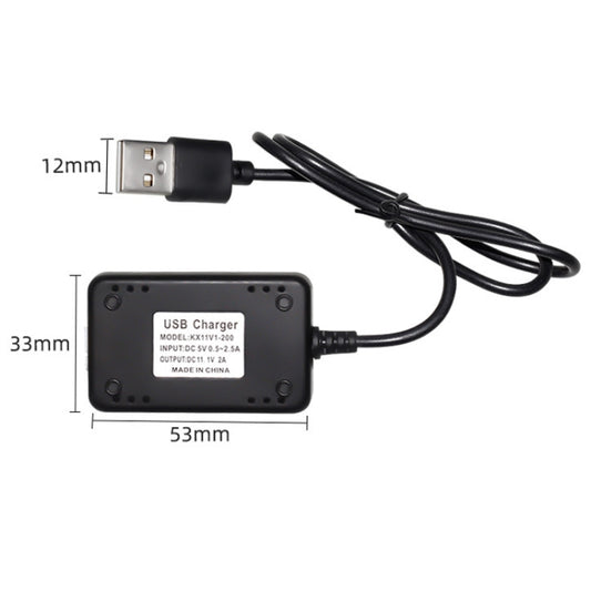 11.1V 2A 3S Output Protection Lithium Battery USB Charger With Light(XH/4P Plug) by buy2fix
