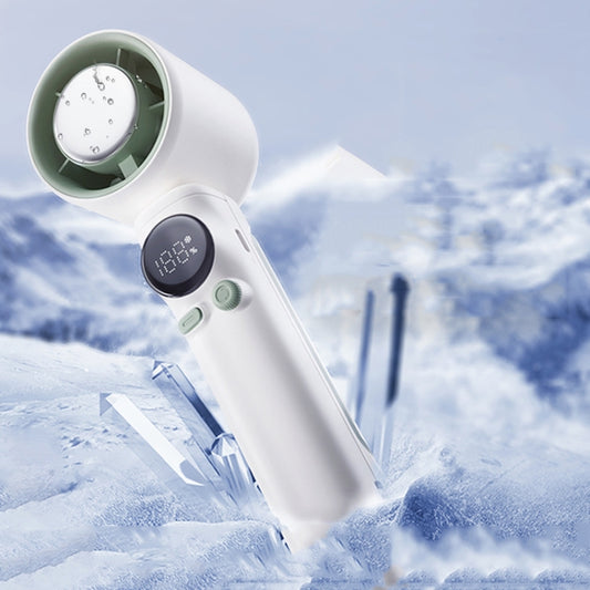 Turbo Handheld Small Fan Outdoor 100-speed Cooling Fan Built-in 4000 mAh Battery(White) by buy2fix