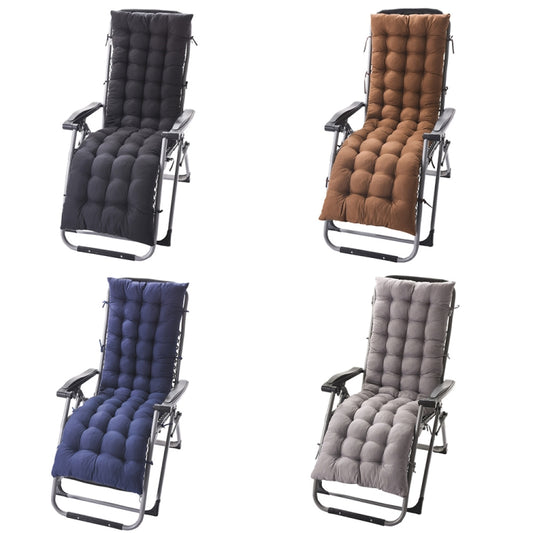 175x48x8cm Thickened Soft Home Recliner Cushions Garden Rocking Chair Cushions(Light Coffee) by buy2fix