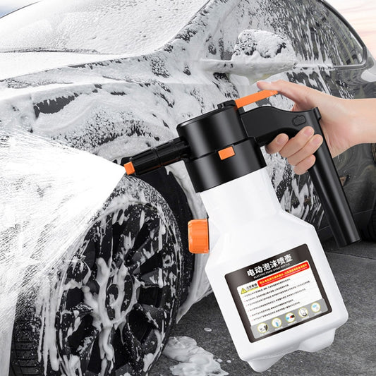 2L Car Wash Electric Foam Sprayer Rechargeable Pressurized PA Pot Electric Booster Sprayer(Grey) by buy2fix
