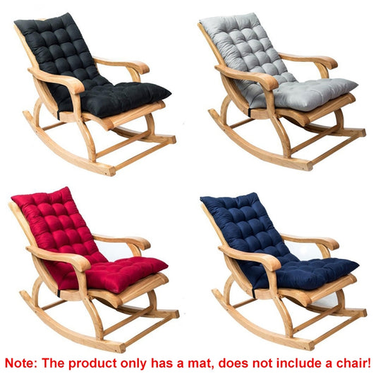 120x50x8cm Home Soft Lounger Cushion Garden Fabric Backrest Rattan Chair Cushion(Claret) by buy2fix