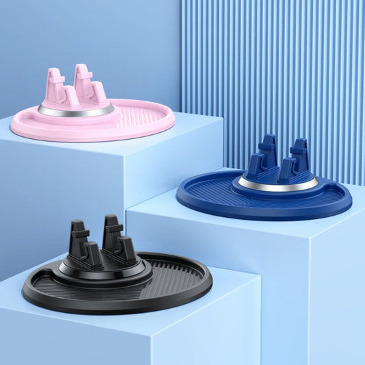 Car Dashboard Navigation Phone Holder Multifunctional Non-Slip Storage Bracket(Pink) by buy2fix