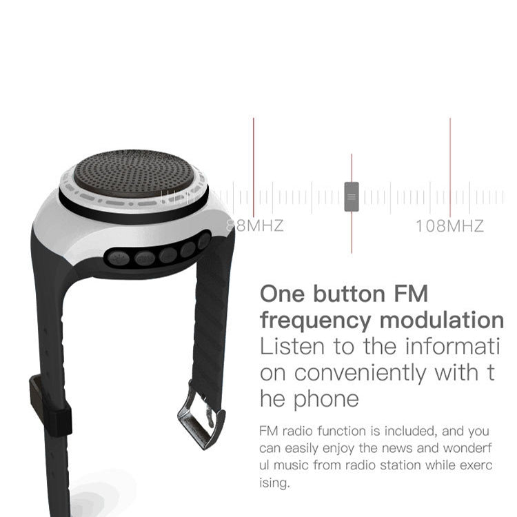 U6 Watch-shaped Wearable Bluetooth Speaker Selfie Sports Smart Speaker(Red) - Mini Speaker by buy2fix | Online Shopping UK | buy2fix