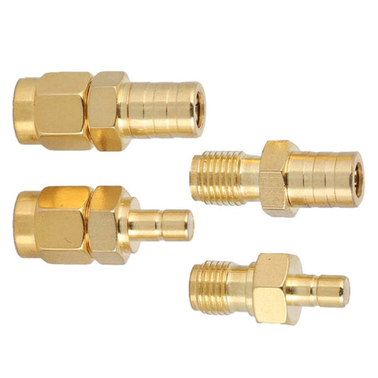 4 In 1 SMA-SMB RF Adaptor All Copper Gold Plated High Frequency Adaptor by buy2fix