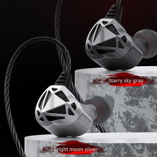 QKZ AK7 3.5mm Sports In-ear Stereo HIFI Heavy Bass Wired Earphones(Gray) by QKZ