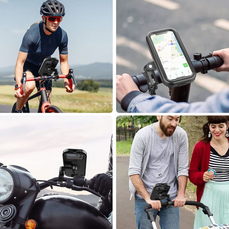 Waterproof Bicycle Cell Phone Holder 360 Rotating Riding Navigation Holder, Model: Handlebar Stand by buy2fix