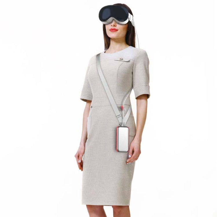 For Apple Vision Pro Battery PC Case Holder With Belt Clip And Shoulder Strap VR Headset Accessory(Mint Green) by buy2fix