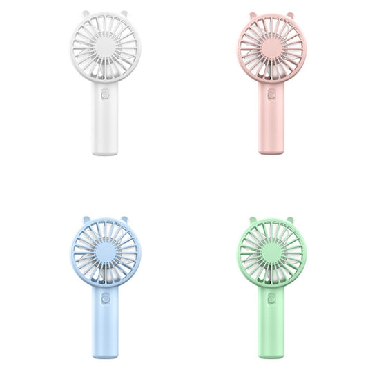 Mini USB Handheld Fan Rechargeable Portable Desktop Phone Holder(Light Blue) by buy2fix